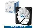 ARCTIC F12 PWM PST - Value Pack (5pc) - Standard Low Noise PWM Controlled Case Fan with PST Feature Model ACFAN00062A