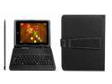 PU Leather Carrying Case For 10 inch Tablet Stand w/ USB Keyboard and Stylus Pen