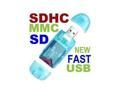 GPCT USB 2.0 SD SDHC MMC MEMORY CARD READER 2GB 4GB 8GB 16GB