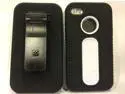 Black/White Rugged Shield Cover Case Holster Clip Combo for iPhone 4 4S