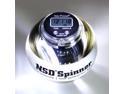 NSD Power PB-188LC Fusion Spinner Gyroscopic Wrist and Forearm Exerciser Featuring Digital LCD Counter & LED Light - White