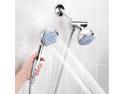 Ohuhu High Pressure 5 Settings Dual Handheld Shower Head With Divert Mount + Hose