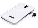 Anker® SlimTalk 3200mAh Power Bank Backup External Battery Pack Charger with Embedded Micro-USB and Flashlight for iPhone 4S 4 3GS 3G, iPod; Android Smartphones - White (Ultra Slim 0.4 Inch)