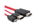 2M 6Ft 1080P MHL Micro USB To HDMI HDTV AV Adapter Charge Cable For Samsung Galaxy S3 i9300 Samsung Galaxy Note 2 N7100