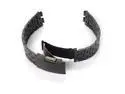 20mm Steel Stainless-Steel Watch Band Watchband Bracelet for Pebble Steel Smartwatch Smart Watch - Black
