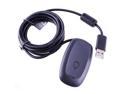 Black USB Wireless Gaming Controller Receiver Adapter For PC Windows 7 Xbox 360