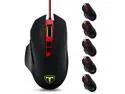 Patazon 16400 DPI High-Precision Programmable Laser Gaming Mouse 7 Buttons With Adjustable LED Backlight for Mouse Gamer