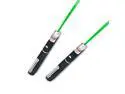 2pc Green 5mW Class 3A Laser Pointers - Black