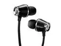 Verico Grip Gravity Earphone/Aluminum Alloy Housing 14mm Super Size Driver Unit, Tangle-Free Flat Type Cord (Black)