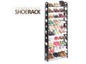 Convertible 30-Pair Shoe Rack Tower with Zippered Cover