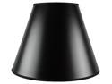 7x14x11 Bold Black with True Gold Lining Hard Back Empire Lampshade