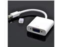 New White Mini DisplayPort Display Port DP to VGA Male to Female Adapter Cable Converter for iMac, Mac Mini, MacBook Air 11" 13", Macbook Pro 13" 15" 17", Microsoft Surface Pro / Pro 3, Thinkpad X1