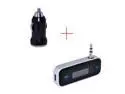 Black Wireless 3.5mm In-Car LCD Display FM Transmitter + Car Charger Radio Adapter For Apple iPhone 5S 5C 5 4S 4 iPod Touch Samsung Galaxy Note 2 3 S4 S3 HTC Sony MP3 MP4