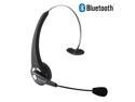 Black Over the Head Noise-canceling Wireless Bluetooth Trucker Headset Handsfree Headphone Earphone with Boom Mic for iPhone 4 4S 5 5S 5C iPad 4 3 2 Smartphones PC Computers