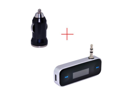 Wireless 3.5mm In-car Handsfree & Fm Transmitter with Car Charger for iPod/iPhone/Nokia/HTC Mobile Phone MP3 MP4 - Black