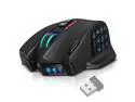 UtechSmart Venus Pro RGB Wireless MMO Gaming Mouse, 16,000 DPI Optical Sensor, 2.4 GHz Transmission Technology, Ergonomic Design, 16M Chroma RGB Lighting, 16 Programmable Buttons, Up to 70 Hours