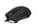 UtechSmart Uranus MMO/FPS High Precision Laser Gaming Mouse w/ 50 to 16400 DPI, 13 Programmable Buttons, Weight Tuning Cartridge, 5 Side Buttons, 5 Build-in User Profiles, Omron Micro Switches (Black)
