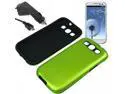 Aluminum Metal Protector Hard Shield Cover Case For Samsung Galaxy S 3 III + Car Charger