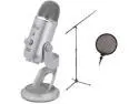 Blue YETI USB Microphone by Blue Microphones Condenser Plug-and-Play Microphone with Kit