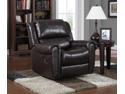 Leather Rocker Recliner - Chocolate LV