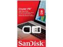 SanDisk Cruzer Fit 8GB 8G 8 GB USB 2.0 Low-Profile Flash Drive- SDCZ33-008G-B35