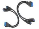 2x 26.5cm2 Port USB 3.0 A Female to 20 Pin Header Motherboard Cable Internal Connection