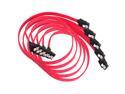 5x 18 inch Serial SATA ATA RAID DATA HDD Hard Drive Cable Straight-Right Angle