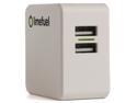USB Wall Charger Dual Port 4.8A/24W High Output (White Limefuel L48WCW) Foldable Portable Rapid Travel Charger for iPhone, Samsung Galaxy, Android, iPad, Kindle, Note, HTC One, iPod