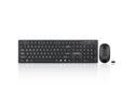 Perixx PERIDUO-717 Wireless Standard Keyboard and Mouse Combo-Set with Big Print Letter, Black