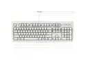 Perixx PERIBOARD-107 W - Wired PS2 Full Size Performance Keyboard - White - US English