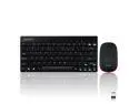Perixx PERIDUO-712 Wireless Mini Keyboard and Mouse Set, Portable Compact Size 13 Multimedia Hot Keys Keyboard and 1000 DPI Optical Mouse Combo, Black, US Layout