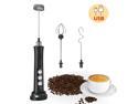 3 in 1 Milk Frother, 3 Speeds Electric Milk Foam Maker Milk Frother Handheld Handled Whisk USB Rechargeable Egg Mixer Beater for Cappuccino, Latte, Bulletproof, Keto Coffee, Hot Chocolates