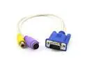 VGA to S-Video/RCA Converter Adapter cable for TV AV