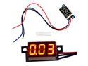 DC 0-100V LED Panel Voltage Meter 3-Digital Display Voltmeter Motorcycle