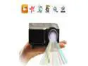 60" Portable Mini LED Projector Cinema Theater, Support PC Laptop VGA Input and SD + USB + AV Input (Black)