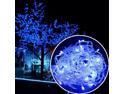 Blue - 100 LED Fairy String Lights Lamp for Christmas Tree Holiday Wedding Party Xmas Decoration Halloween Showcase Displays Restaurant or Bar and Home Garden