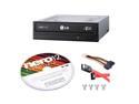 LG GH24NS95B DVD Rewriter 24X Speed w/ M-Disc + Nero12 + SATA Cable Kit