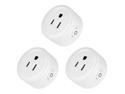 Geekbes YM-WS-1 WiFi Smart Socket Plug-in Module with Amazon Alexa & Google Home Compatibility, 10A - 3 Pack