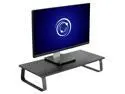 VIVO Black Wood 24" Wide Desktop Stand Ergonomic TV Monitor Riser Desk Organizer