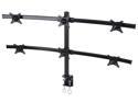 Mount-It! Quad Monitor Desk Mount for 13"-24" Computer Screens, Clamp Base