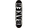 BAKER BRAND LOGO SKATEBOARD DECK-8.0 BLK/WHT w/ MOB GRIP