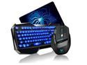 Promotion-AULA Blue LED Backlight Multimedia USB Gaming Keyboard + 2000 DPI Ergonomic Gaming Mouse + Mouse Pad Set