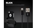 4 pieces Black 8 Pin Sync Data Cable USB Charger for iPhone 5 5S 5C iPod Touch 5 ipod