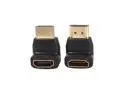 Right Angle 90/270 Degree HDMI Male to Female Connector Adapter Extender