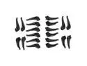 10x Eyeglass Ear Hook Glasses Silicone Anti Slip Temple Holder Accessories Black