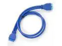 0.5M 2FT 2" USB 3.0 Motherboard 20 pin male plug to 20pin female extension cable