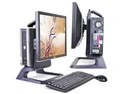 Dell OptiPlex 745 Ultra Small Form Factor All-in-One Set Desktop PC, Core 2 Duo, 1GB RAM, 1TB HDD, DVD-RW, Win 7 Pro