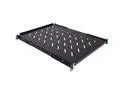 Navepoint Fixed Rack Vented Server Shelf 1U 19" 4 post Rack Mount Adjustable from 16 - 37"