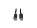 Tripp Lite P580-010-V4 10 ft. Black DisplayPort 1.4 Cable with Latching Connectors - 8K UHD, HDR, 4:2:0, HDCP 2.2, M/M, Black, 10 ft. Male to Male