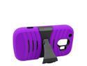for ZTE Compel Z830 Arch Hybrid Stand Cover Case. Purple Black